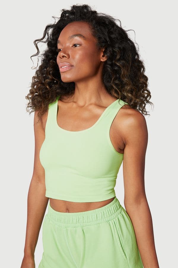 Be Free Tank T4499:T4499-Green Tambourine-S - NUX