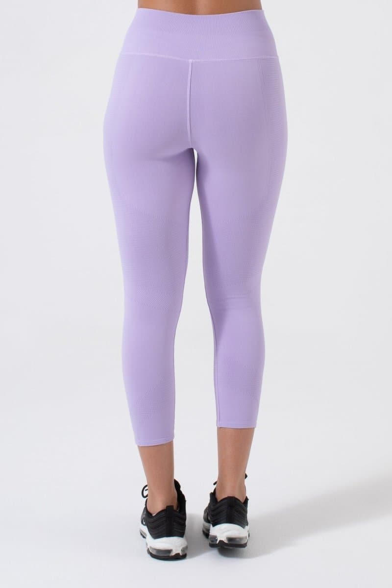 NUX, Other, Peloton Nux Lilac Legging Fun Textured Striped Stretch Large  Excellent Condition