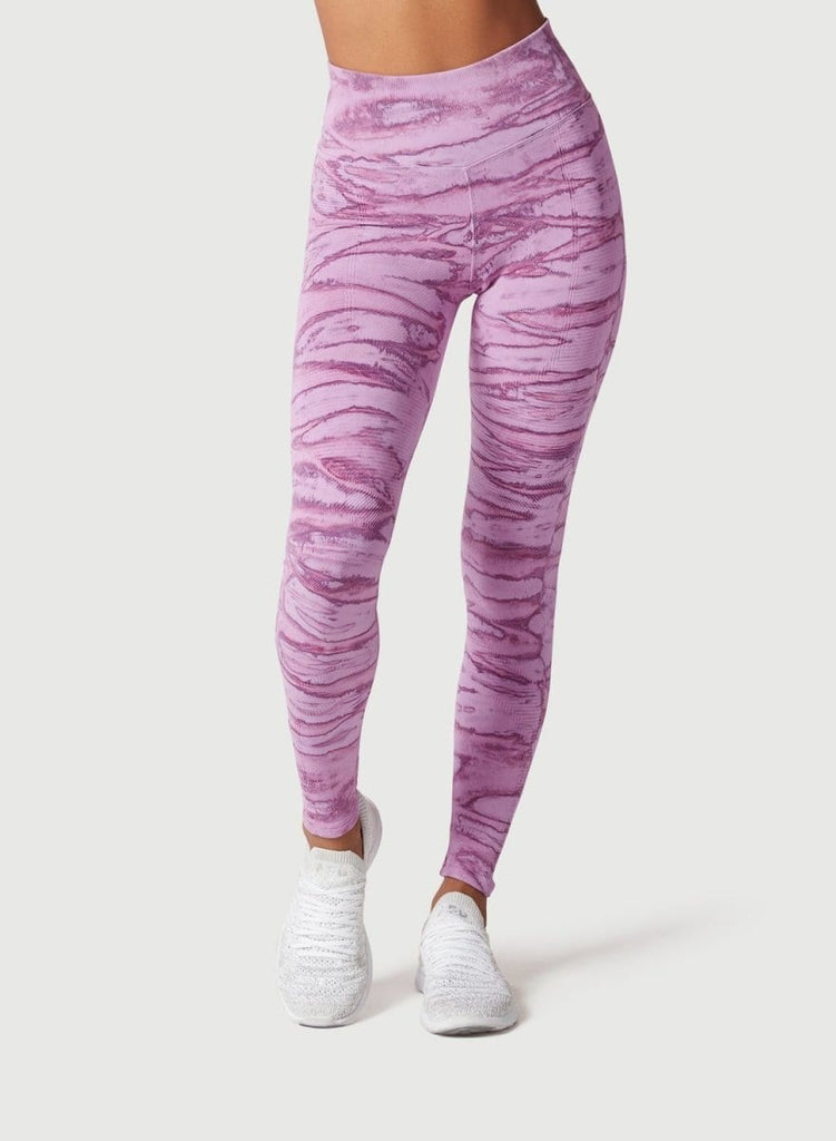 One By One Legging CD P4516:P4516HD-Purple Ripple-XS - NUX