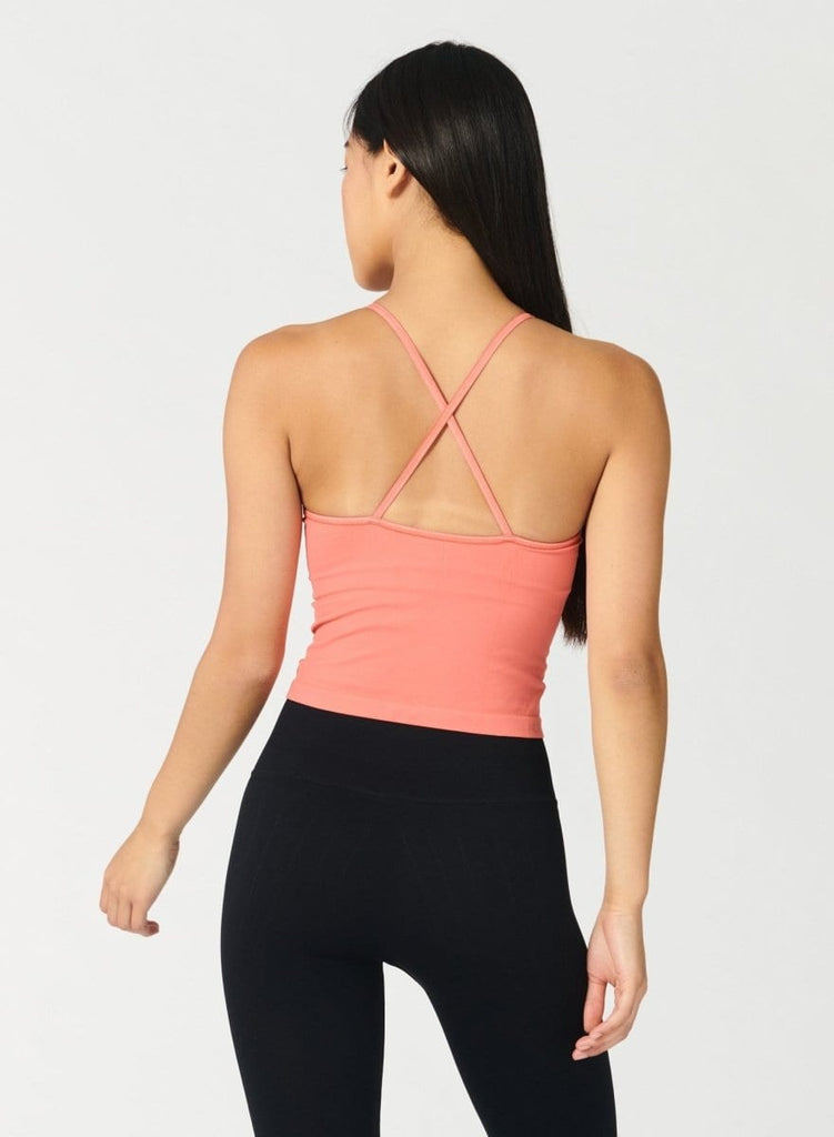Solid Crop T4683:T4683-Coral-S - NUX